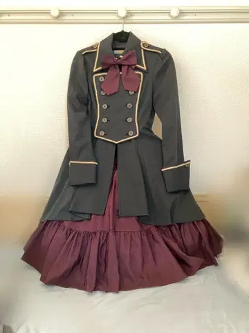 코트풍 드레스 그레이 보르도