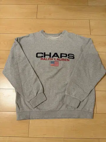 랄프 로렌 CHAPS 그레이 맨투맨 트레이닝복