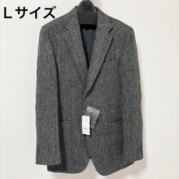 주말 한정 가격! [ 새상품 ] 해리스 트위드 자켓 그레이 L 사이즈