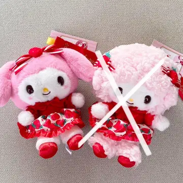 마이멜로디 마스코트 홀더 딸기 신문 50주년 기념일 딸기