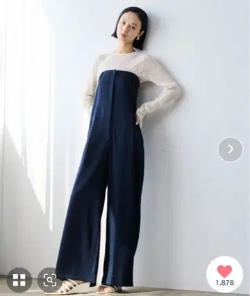 AIC. 미사용 새상품 택 포함 페어택 올인원 네이비 MT 긴 길이