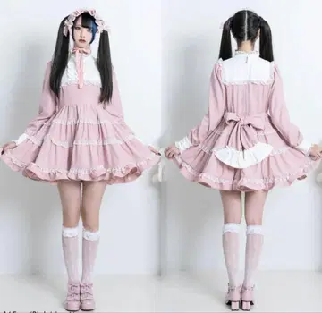 디마이 러브 에밀리 에밀리 프릴 원피스 mini 핑크