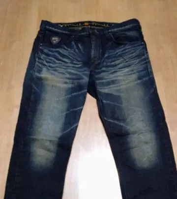 EDWIN 타이트 스트레이트 청바지 452XVS 34인치 유즈드 가공