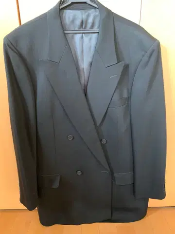 [새상품급] 블랙 더블 브레스트 테일러드 자켓