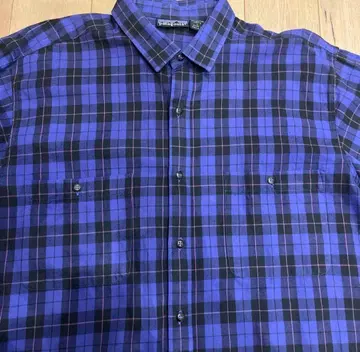 파타고니아 블랙&퍼플 플란넬 셔츠