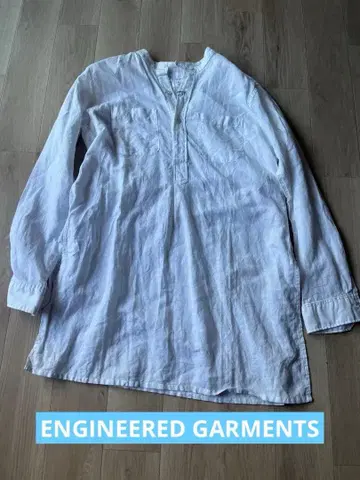 엔지니어드 가먼츠 화이트 린넨 셔츠