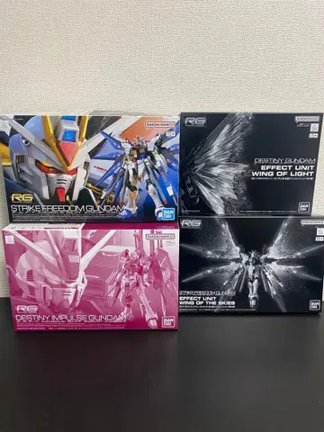 RG 건담 프라모델 스트라이크 프리덤 데스티니 임펄스+확장 이펙트