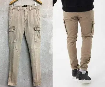 리플레이 JAAN 하이퍼 플렉스 스트레치 슬림 카고 팬츠 31