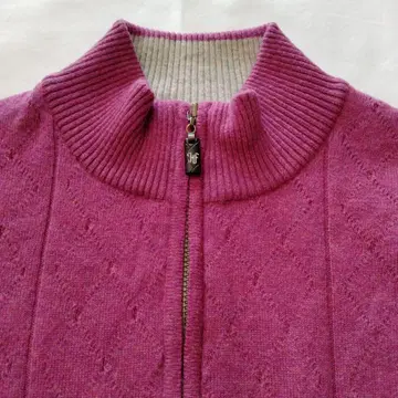 M 사이즈 캐시미어 100% 히키 프리먼 하프 지퍼 스웨터