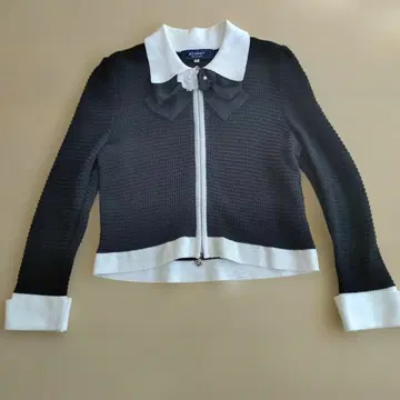 M's Gracy 블랙 화이트 가디건 38