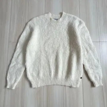 [새상품급] REPLAY 니트 스웨터 XS 화이트 알파카 혼방