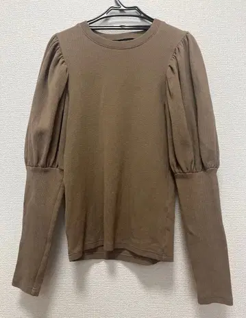 주말 한정 판매 트루 바이 마리코 오이카와 퍼프 슬리브 티셔츠 긴팔 카멜