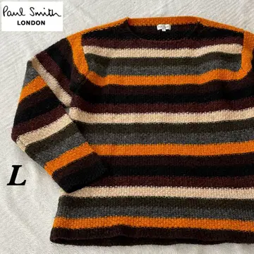 Paul Smith LONDON 보더 울 니트 L 일본제
