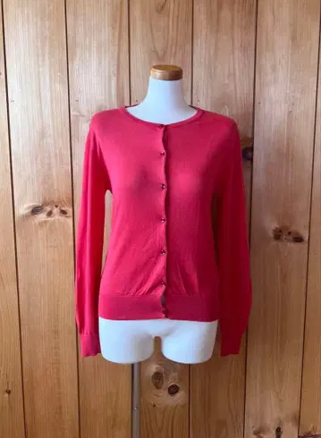 존스메들리/상의/XS/가디건/스웨터/코튼/핑크