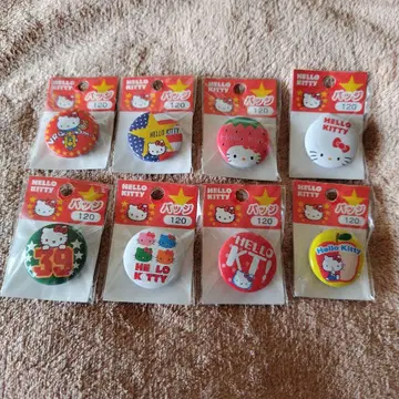 헬로키티 미니 캔뱃지 8개 세트