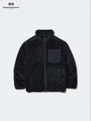 엔지니어드 가먼츠 유니클로 플리스 자켓 S 블랙