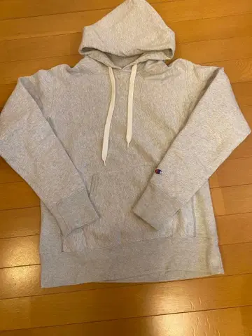 Champion 리버스 위브 후드티 그레이 M 챔피온