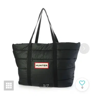 미개봉! HUNTER 블랙 오리지널 퍼 토트백