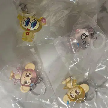 나루미야 캐릭터즈 메지루시 액세서리 가챠 4개 세트