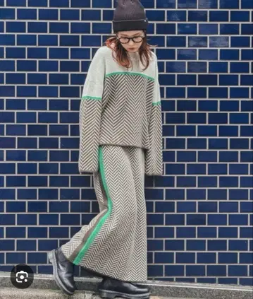 미사용품 니코앤드 니트 스커트 M