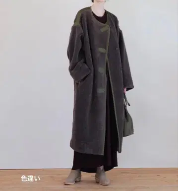 archi ROBIN COAT 코튼 보아 코트 베이지