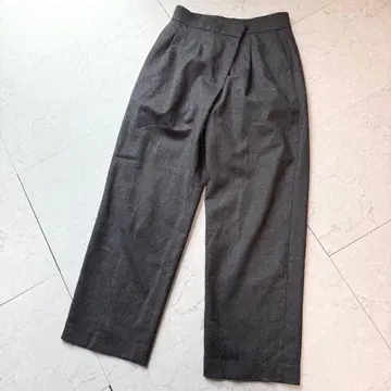 NOBLE 울 턱 슬랙스 38 그레이 23AW