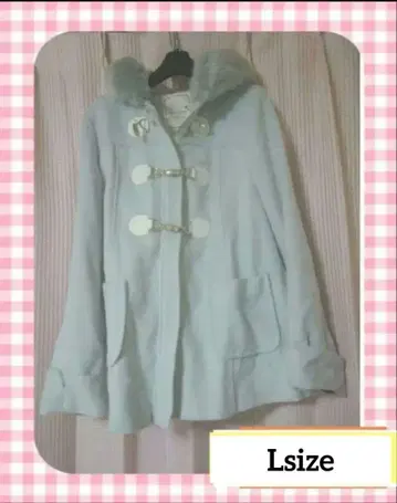 [16일까지 세일] 히메 스타일 더플 코트 퍼 양산형 y2k 여성용 L