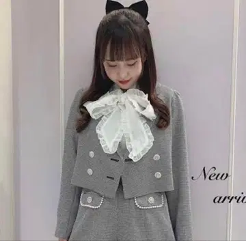 [ evelyn ] 하운드투스 체크 패턴 셋업 숏 자켓 미니 스커트