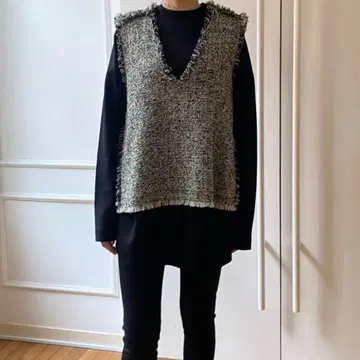 GREED Kasuri classic Tweed vest