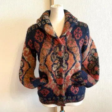 DENIM&SUPPLY 랄프 로렌 네이티브 무늬 니트 가디건