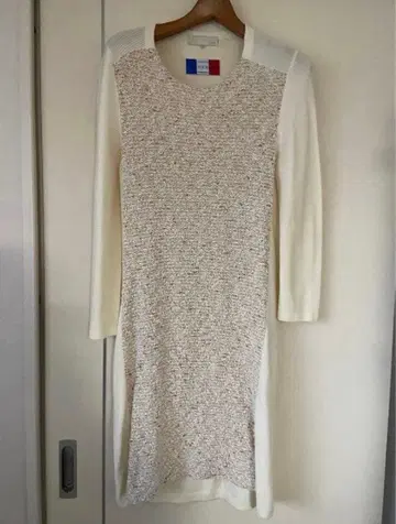 자유구 화려한 니트 원피스 트위드