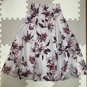 아푸와이저 리셰 플라워 프린트 롱 플레어 스커트 사이즈 2