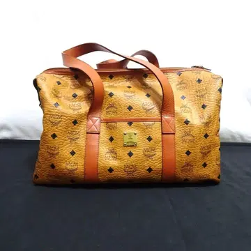 MCM 보스턴 백 가죽 브라운