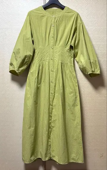 에이미 로 코르셋 턱 롱 기장 플레어 원피스