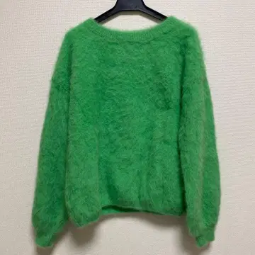 포근포근 그린 니트 스웨터 긴팔
