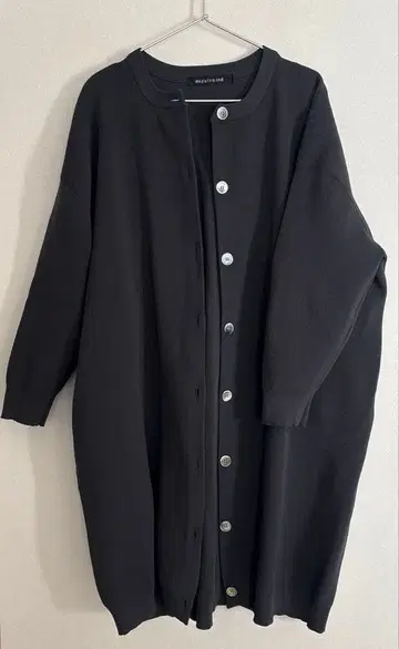 mizuiroind 크루넥 와이드 가디건 (차콜 그레이)