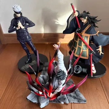 주술회전 피규어 3체 세트 게토 스구루, 고죠 사토루, 옷코츠 유타