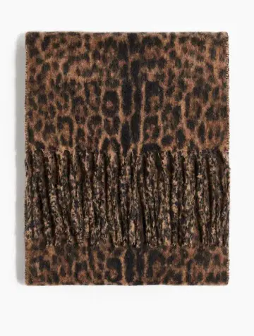 H&M 머플러 레오파드