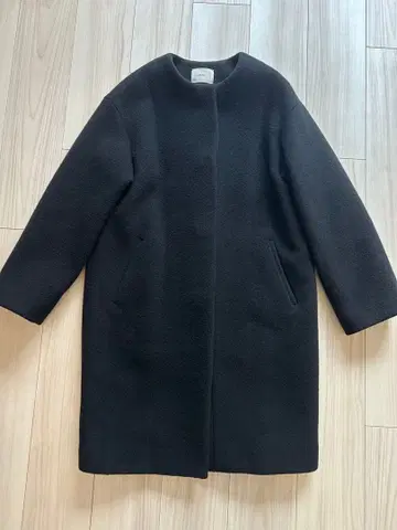 IENA 블랙 롱 코트