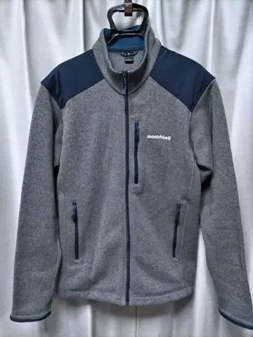 몽벨 크리마플러스 니트 자켓 그레이