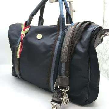 [ 컨디션 최상 ] 오로비안코 2way 비즈니스 백 나일론 네이비