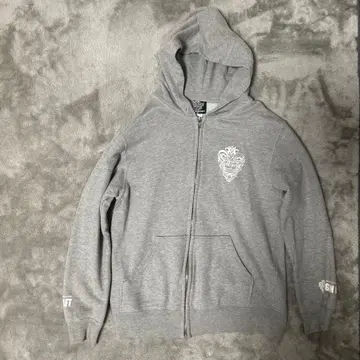 GAN CRAFT 그레이 집업 후드티 M