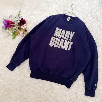 [ 한정판 전개 ] 마리콴트 레이스 로고 맨투맨 네이비 (F)