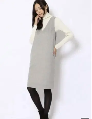 원피스 볼지 그레이 울 S~M