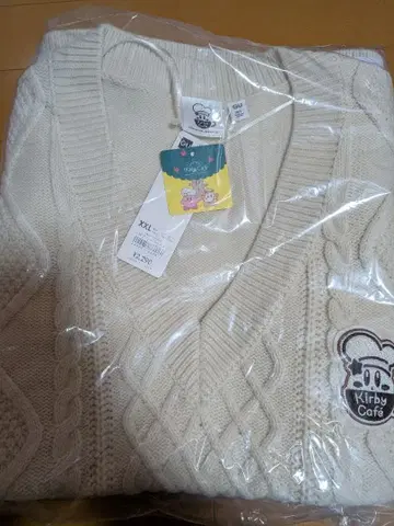 커비 GU 콜라보 케이블 니트 베스트 XXL