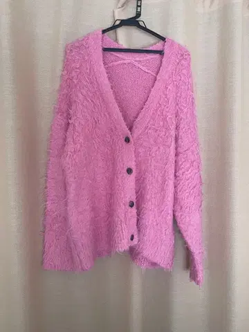 Maison special 모헤어 가디건 핑크