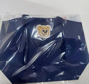 러브리바이페이러 올드 테디 와펜 토트 백 네이비