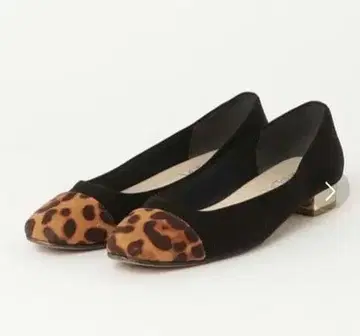 르 타론 레오파드 무늬 플랫슈즈 새상품급
