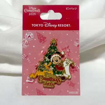 도쿄 디즈니 리조트 크리스마스 핀 배지 2025 미사용 새상품