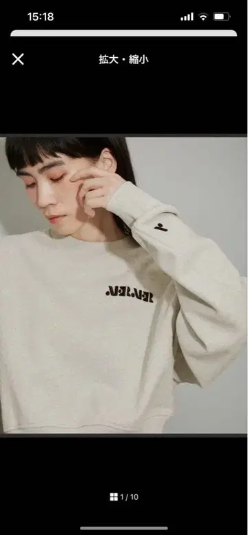 ADAM ET ROPE' WEB 한정판 AER 로고 맨투맨